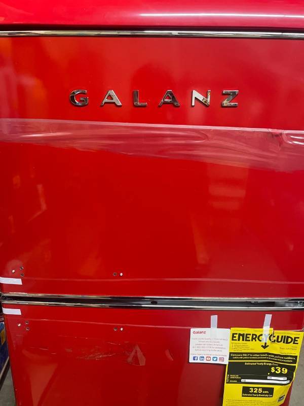 Galanz 10.0 cu. ft. Retro Top Freezer Refrigerator with Dual Door