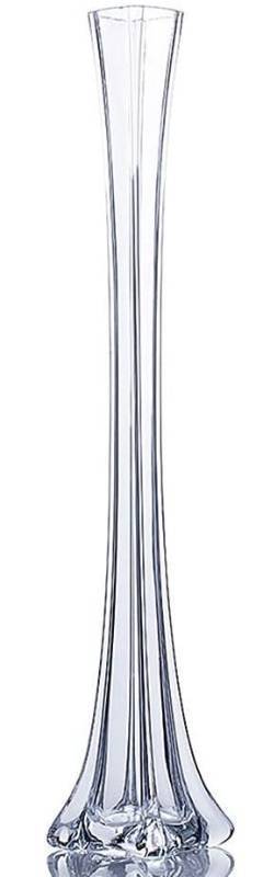 WGV Eiffel Tower Vase, Open 1, Height 20, (Multiple Sizes Choices) Clear  Glass 