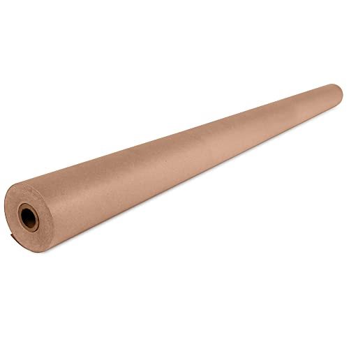 IDL Packaging 9 x 180' Brown Kraft Paper Roll for Packing, Tablecloth, Art  and other Projects