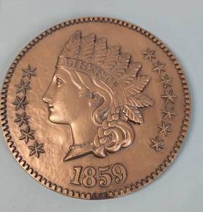 lot 22 image: 4 Pc. Burwood Coin Wall Decor 12 Inch Diameter