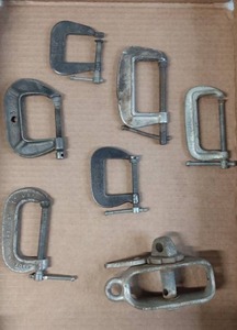 lot 42 image: Vintage C-Clamps