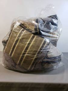 lot 80 image: Waverly Bed in A Bag Queen Comforter, Dust Ruffle Fitted and Flat sheets, Pillow Shams, & Decorative Pillows