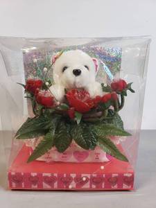 lot 97 image: Vintage Valentine Plush & Fiber Optic Figurine