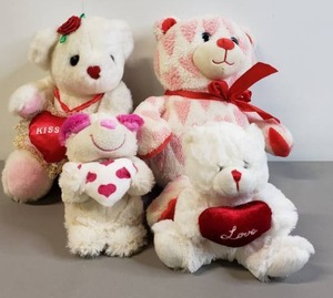 lot 104 image: Get Ready For Valentines Day Assorted Like NEW Valentine Plush