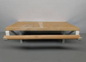 lot 153 image: Closet Shelf and Hanging Rod 29x10x7 and Wall Shelf with Hooks