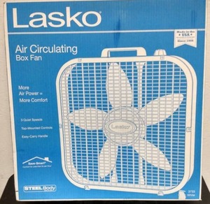lot 206 image: NIP Lasko Box Fan