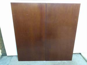 lot 220 image: Dry Erase Board and Bulletin Board in Cabinet - 48x48x3 Closed - 96 Opened