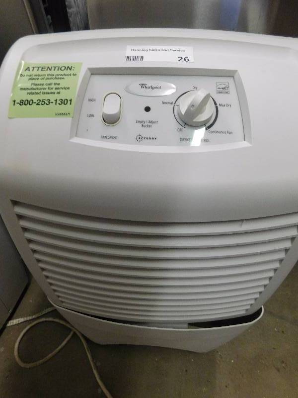 lot 26 image: Whirlpool Dehumidifier