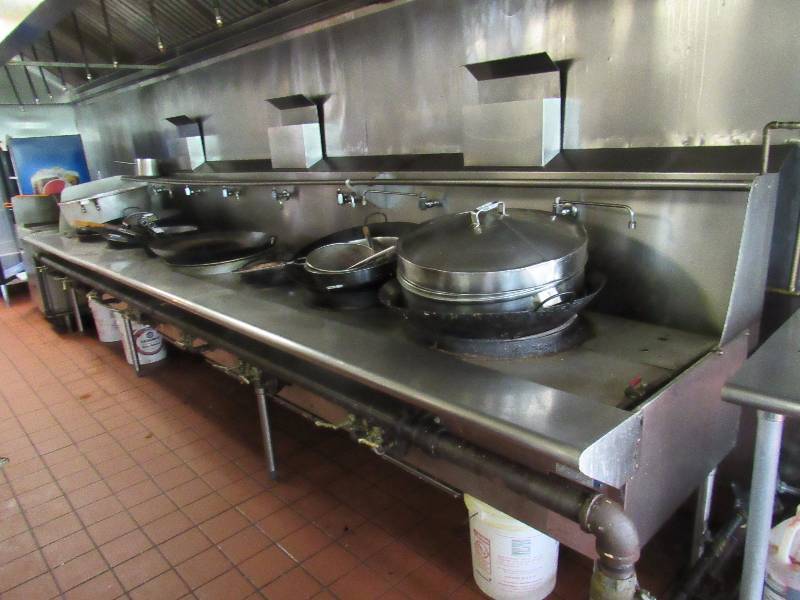 Century Kitchen (7) Burner Natural Gas Wok Station Jinlong Kitchen