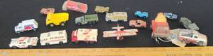lot 179 image: Vintage metal die-cast cars- Peter Pan, TWA, Pepsi and more