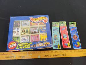 lot 197 image: Hot Wheels Sparkling Foil and Stickers.