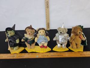 lot 226 image: Vintage Wizard Of Oz Franklin Mint Teddy Bear Collection