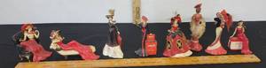 lot 243 image: Vintage Collectible Coca-Cola Women Figurines