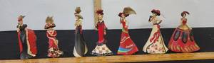 lot 244 image: Vintage Collectible Coca-Cola Women Figurines