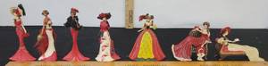 lot 246 image: Vintage Collectible Coca-Cola Women Figurines
