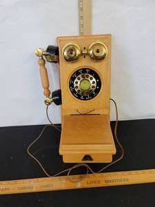 lot 258 image: The Country Store American Heritage Electronics Vintage Wall Mount Telephone