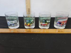 lot 259 image: Hess Toy Truck Set Of 4 Collector Series Glasses