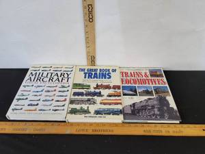 lot 263 image: Military Aircrafts, The Great Book Of Trains And Trucks And Locomotives
