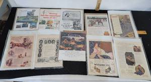 lot 274 image: Vintage paper ads