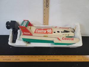 lot 375 image: Remco Castrol 18 Remote Control Boat