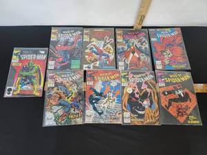 lot 384 image: 9- Vintage Web Of SpiderMan Comic Books- See Titles And Pictures In Pictures