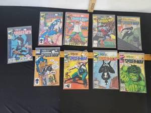 lot 389 image: 9- Vintage Web Of SpiderMan Comic Books- See Titles And Pictures In Pictures