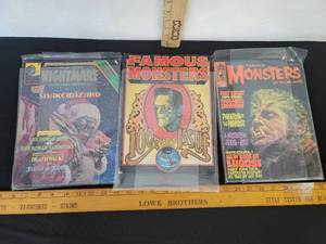 lot 392 image: 2- Famous Mosters and Nightmare Winter Special Vintage Comic Books- See Pictures For Titles And Authors