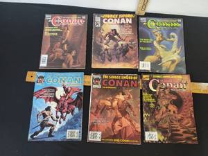 lot 396 image: 7- Vintage Conan Comic Books- See Pictures For Titles And Authors