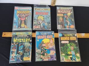 lot 416 image: 4- The House Of Mystery and 2- Secrets Of Haunted House Vintage Comic Books