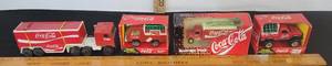 lot 447 image: Remco Coca-Cola Trailer, 2- Delivery Truck And Beverage Truck