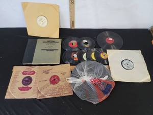 lot 492 image: 45 RPM Records And Regular Records- See Titles In Pics