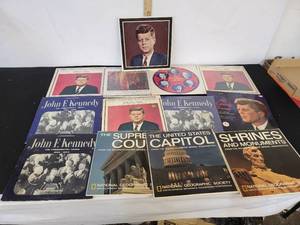 lot 493 image: National Geographic And John F. Kennedy Reference Books