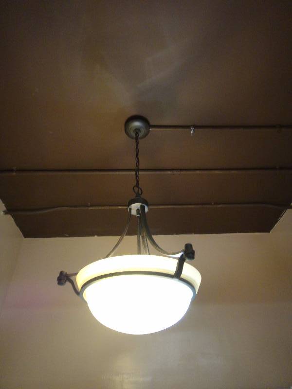 lot 1527 image: Hanging Light Buyer Must Remove