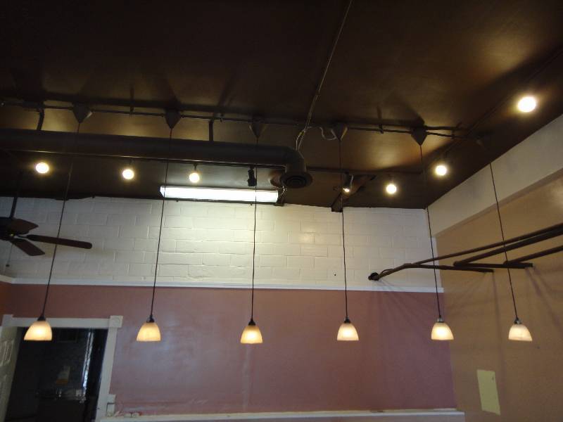 lot 1528 image: (6)Hanging Pendant Lights. Buyer Must Remove