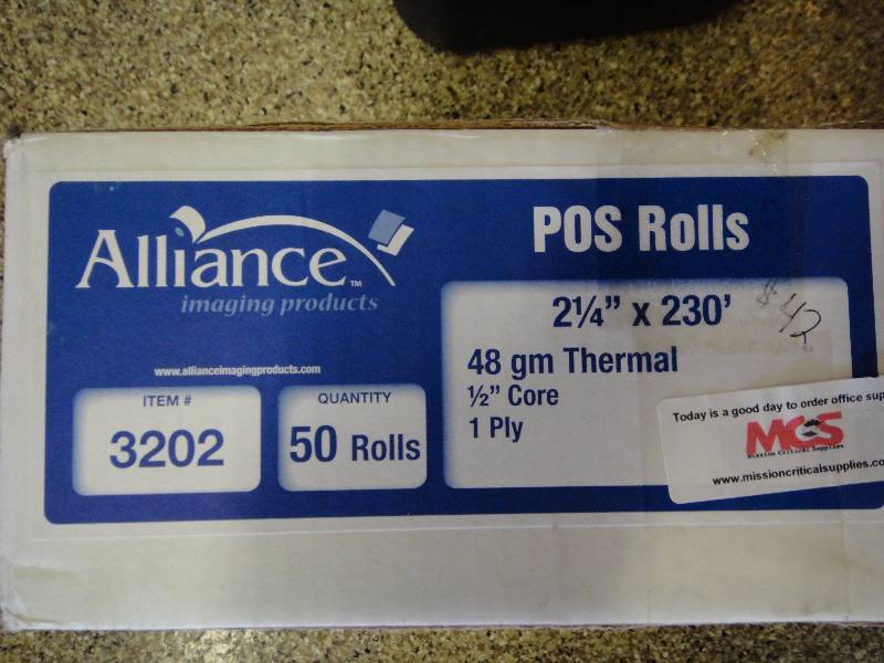 lot 1584 image: POS Machine Receipt Rolls