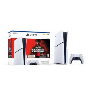 lot 91603 image: Sony - PlayStation 5 Slim Console � Call of Duty Modern Warfare III Bundle (Full Game Download Included) - White
