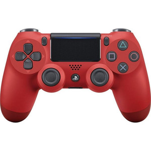 lot 91608 image: Microsoft Dualshock 4 Controller, Red Sony PlayStation 4