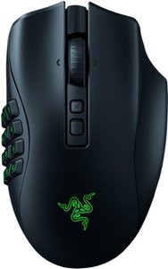 lot 91619 image: Razer - Naga V2 Pro MMO Wireless Optical Gaming Mouse with Interchangeable Side Plates in 2, 6, 12 Button Configurations - Black