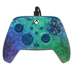 lot 91633 image: XBOX SERIES XS & PC GLITCH GREEN REMATCH ADVANCED WIRED CONTROLLER