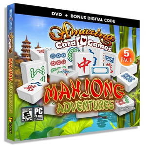 lot 91801 image: Amazing Card Games Mahjong Adventures - 6 Pack