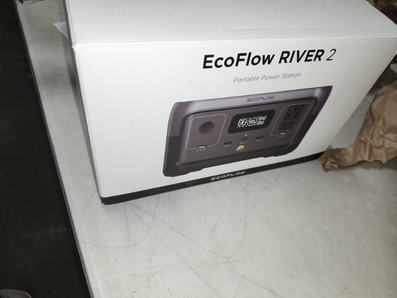 EF ECOFLOW Portable Power Station RIVER 2, 256Wh LiFePO4 Battery