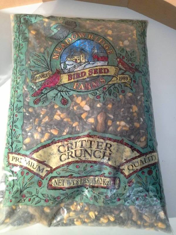 lot 6117 image: Meadow Farms Bird Seed Premiu Critter Feed 8lb bag
