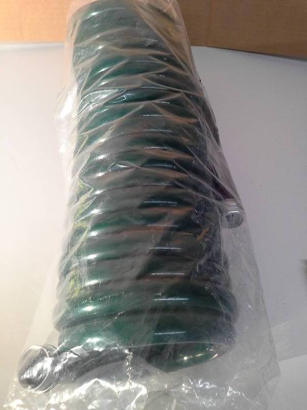 lot 6157 image: Plastair SpringHose PUW825B94H-AMZ Light Polyurethane Lead Free Drinking Water Safe Recoil Garden Hose, Green, 12-Inch by 25-Foot