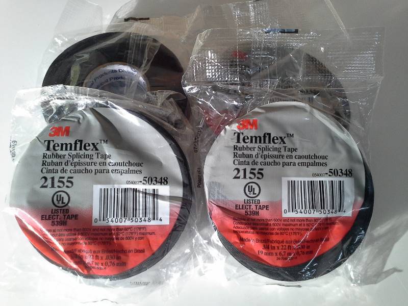 lot 6166 image: 3M Rubber Splicing Tape - 4 Rolls.