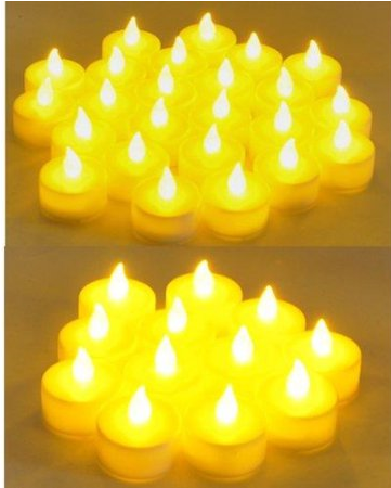lot 6159 image: Instapark LCL Series Battery-powered Flameless LED Tealight  Tea Light Candles (One Dozen Pack)