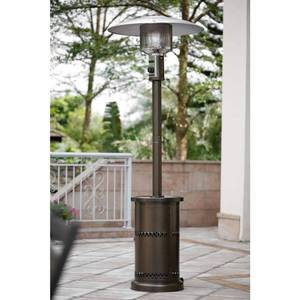 lot 1693 image: Heatmaxx 48 000 Btu s Patio Heater Bronze Outdoors Gas Patio Heaters Floor Standing Patio Heater Commercial Outdoor Heater