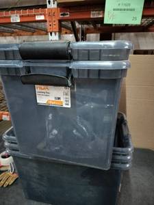 lot 1740 image: 5- pack HDX 16 Gallon No lids