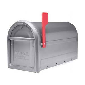 lot 1746 image: Architectural Mailboxes Mapleton Post Mount Mailbox - Graphite - Large