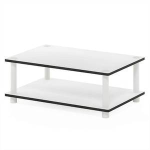 lot 2923 image: Furinno 11172 Just 2-Tier No-Tools Coffee Table White