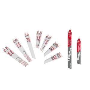 lot 2944 image: Milwaukee SAWZALL Metal Cutting Bi-Metal Reciprocating Saw Blade Set (16-Piece) with 2 Carbide Blades